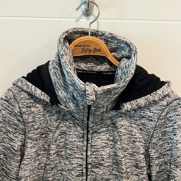 Calvin Klein zip up longer style jacket fleece size large - Picture 6 of 13